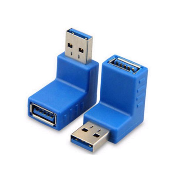 

cgjxsusb 3 .0 up down male to female extension adapter combo upward and downward 90 degree right angle usb 3 .0 super -speed connector adapt