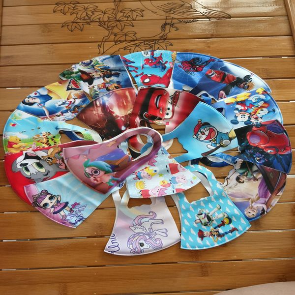 

10pcs famous boys lover cartoon character facemask designer face masks cartoon stretch mask for kids boys lover, Black