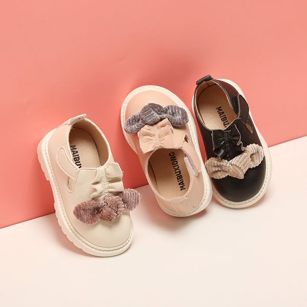 

girls princess leather shoes spring 0-3 years old soft bottom shoes girls baby non-slip toddler