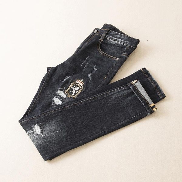 

fyzz мужская одежда новая мода и оригинальный designe мужские джинсы изысканный брюки прямые hj601, Black;brown