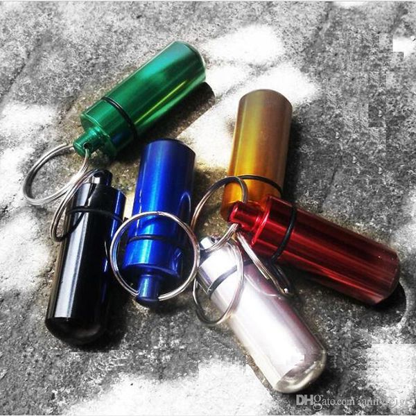 

outdoor storage aluminum mixed bottle holder keychain organizer waterproof travel box container color case outdoors2009 hofff