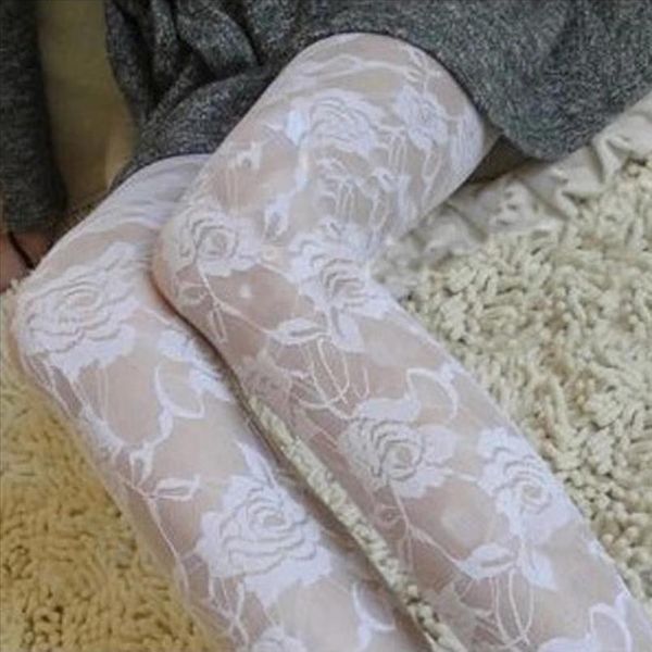 

romantic rose flower gothic lace hollow out see through leggings pants women new drop shipping good quality, Black