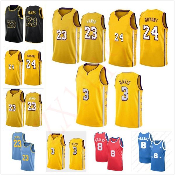 

ncaa james anthony 3 davis men kids university basketball jerseys 32 johnson kyle 0 kuzma 14 ingram 2020 new, Black;red