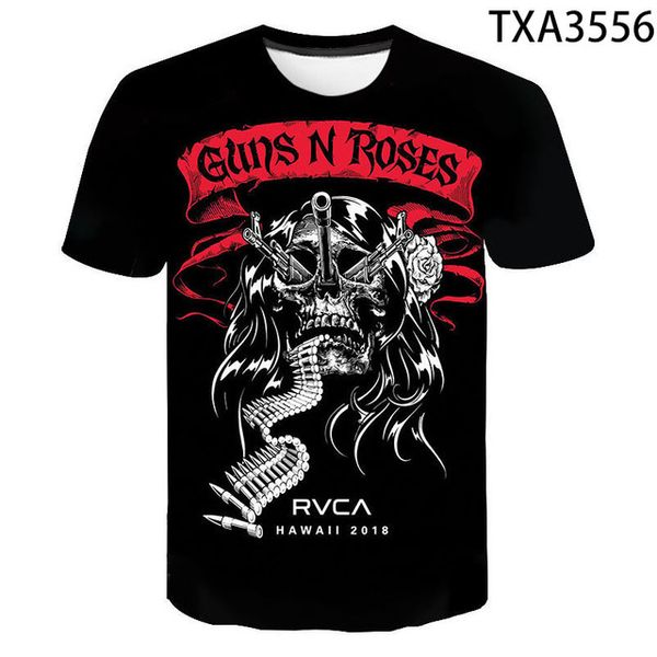

summer guns n roses punisher boy girl printed cool 3d print shirts comics harajuku comics men clothing