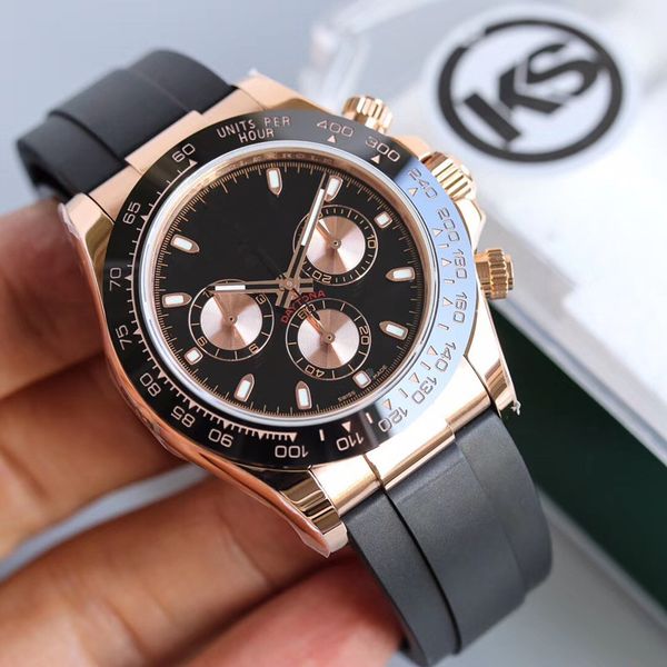 

ks mens watch montre de luxe 40mm automatic 7750 movement men watches reloj de lujo relojes de lujo para hombre watches v4, Slivery;brown
