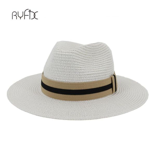 

summer beach women hat ladies sun hat casual panama jazz straw men cap sun visor cap male sombrero chapeau femme ha204, Blue;gray