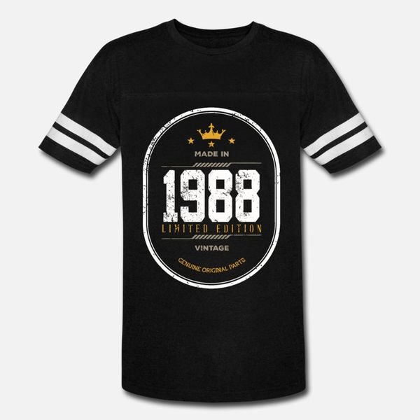 

made in 1988 limited edition vintage t shirt men designs tee shirt o neck clothes crazy new style spring novelty shirt