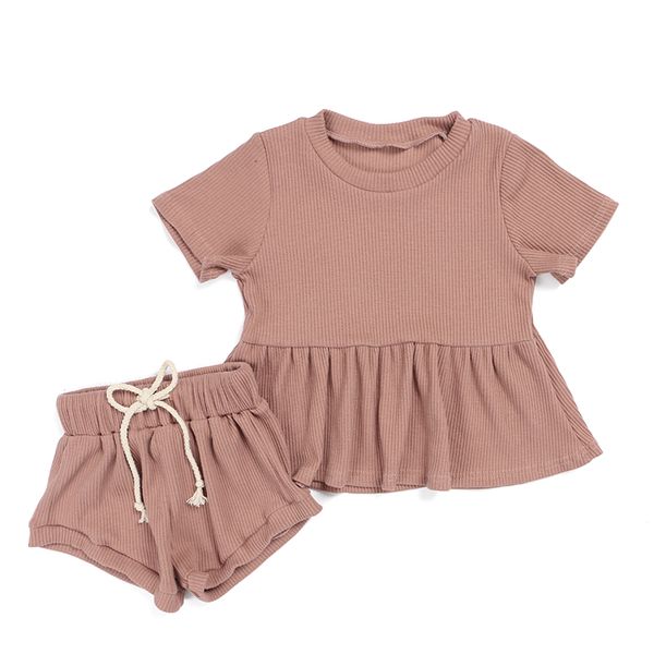 

kaiya angle cute toddler clothes baby girls fall clothes summer 2020 new design skirt shorts set 5pcs/lot ing, White