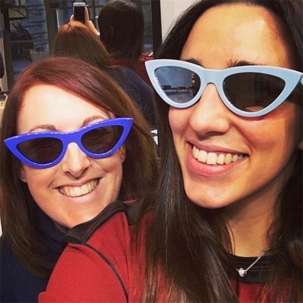 

candy vintage color leonlion hinge street wild oculos sunglasss frame sun metal shooting women eye glasses trend small cat pfwku dayupshop, White;black