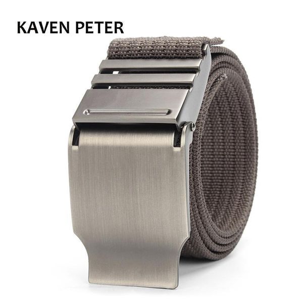 

canvas waist belt casual solid color webbing waistband military equipment army belt outdoor practical ceintures 3.806, Black;brown