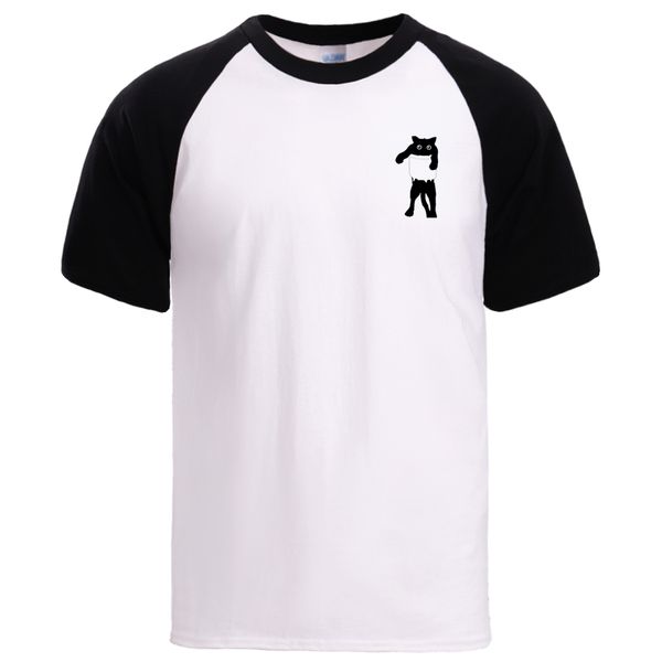 

animal graphic tshirts mens summer cartoon cat in pocket design tshirt 2020 100% cotton raglan pullover t shirt