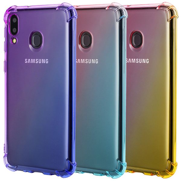 

градиент цвета противоударный телефон случае для samsung j8 j6prime j6 плюс j4prime j4 плюс j2 corej4 ядро ​​m10 m20 дизайнер корпуса телефо