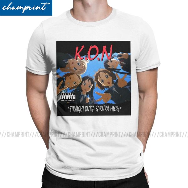 

men's k-on yui hirasawa japan music anime t shirt pure cotton clothing leisure short sleeve crewneck tee shirt summer t-shirts