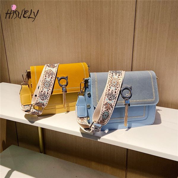 

hisuely women pu leather handbags 2020 2 pcs crossbody cute bucket bag small tassel shoulder messenger bags bolsos q4