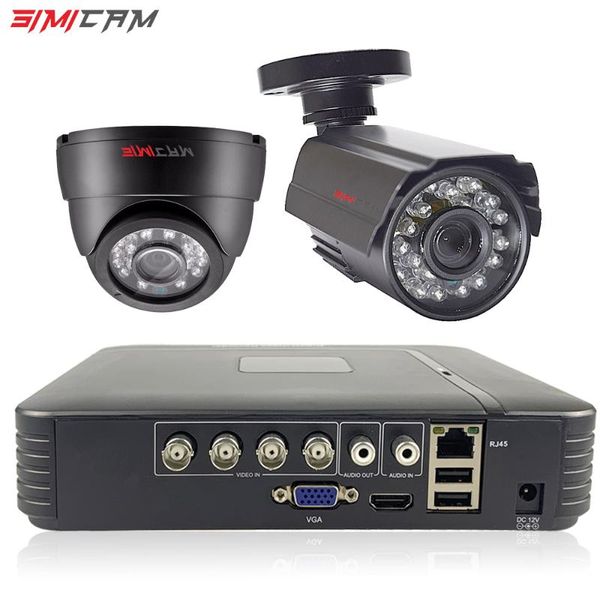 

4ch dvr 2pcs 1080p/720p ahd camera cctv video surveillance system outdoor waterproof cctv set day/night security camera kit