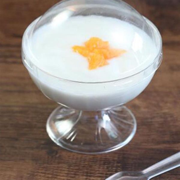 

мусса кубки десерт 10шт кубок и без прозрачной крышки jelly одноразовой пудинг чаши ложки cjnaa yh_pack