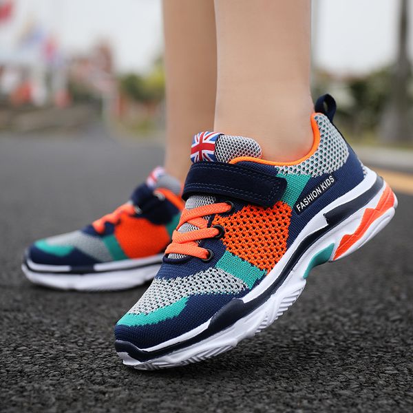 

new fashion girl boys kids trainers breathable basketball sneaker summer breathe children running shoes boy girl youth kid sport sneaker, Black
