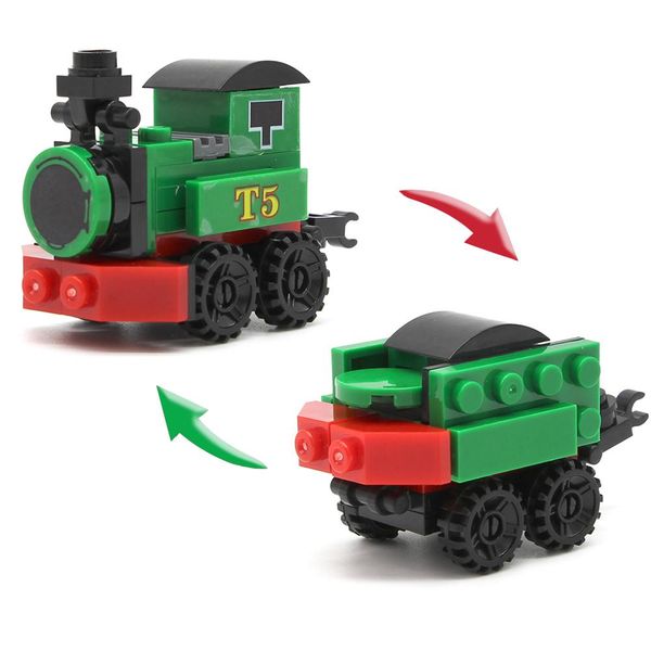 

2in 1 блок игрушка яйца наполнители поезд каюты двигатель строительные блоки diy образовательные подарки игрушки для детей jllrol ly_bags