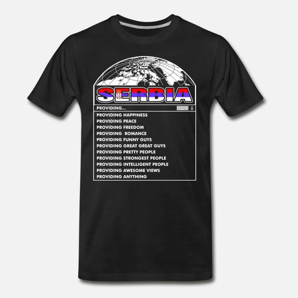 

serbia funny guys t shirt men crazy cotton o-neck normal crazy funny summer kawaii