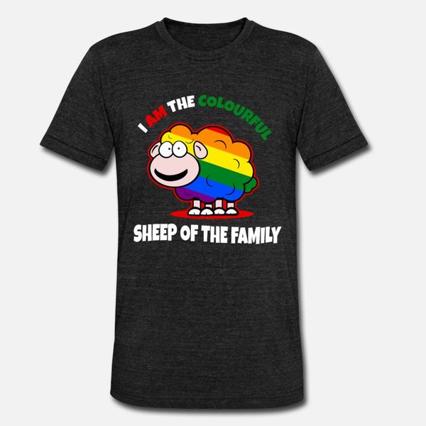 

i am the colorful sheep of the familie t shirt men print cotton size s-3xl novelty famous authentic summer style natural shirt