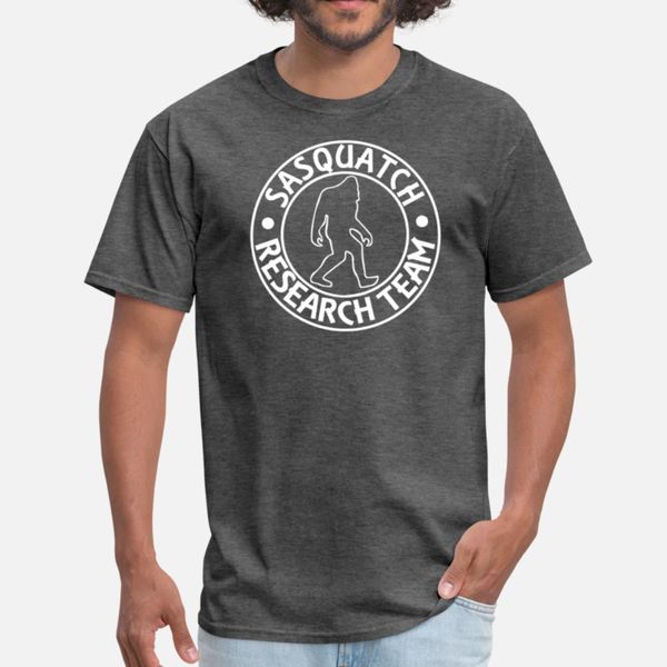 

sasquatch research team funny t shirt men character 100% cotton euro size s-3xl male sunlight building spring autumn leisure shirt