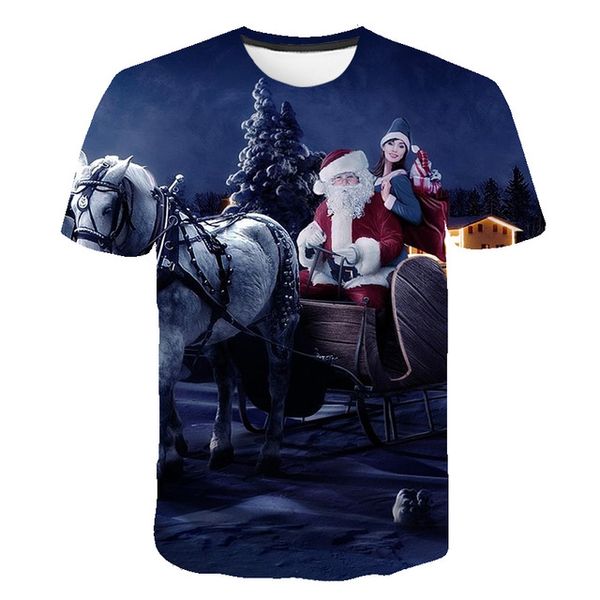

christmas o collar lovely snowflake anime red party 3d print shirts kawaii oversized funny men clothing