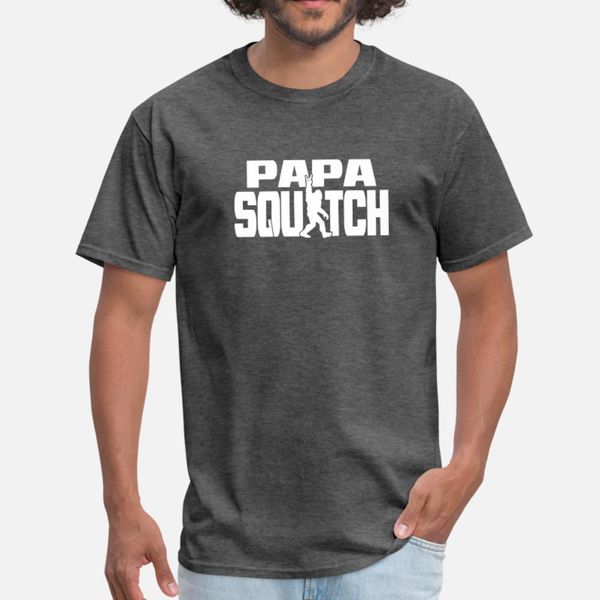 

papa squatch gifts for dad sasquatch bigfoot t shirt men designing cotton o neck formal fit comical summer letter shirt
