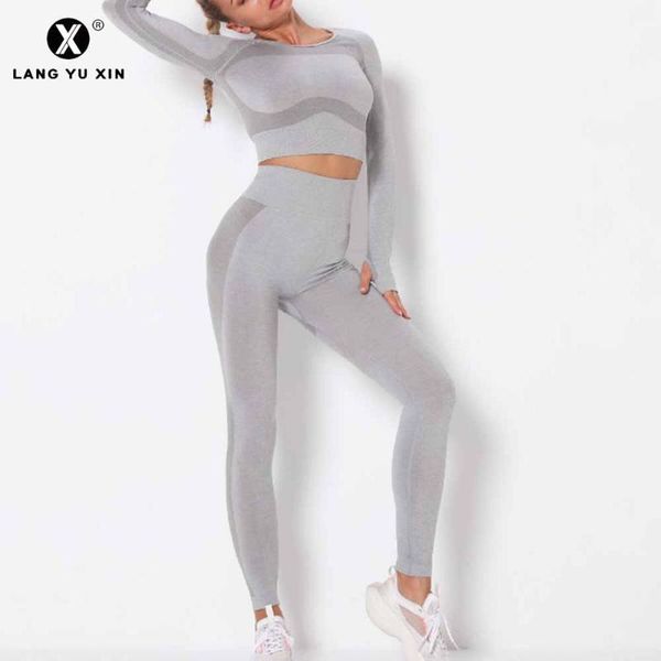 

seamless yoga set 2-piece workout suit back hollow tights sports pants womens tracksuit fitness suit, White;red