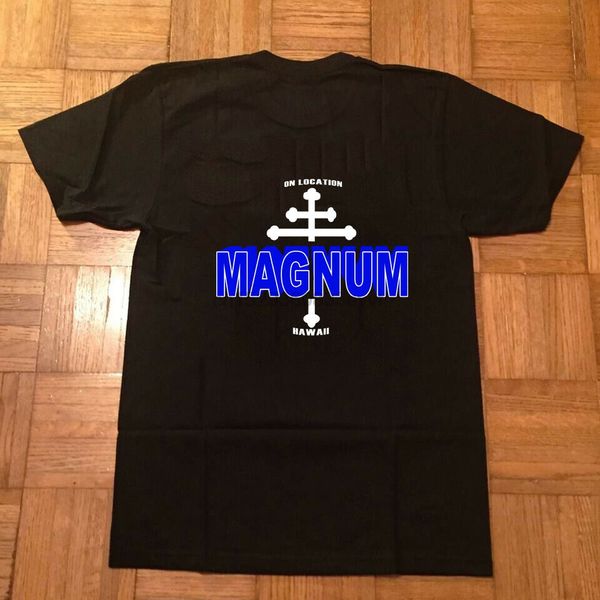 

rare-vintage magnum pi tshirt on location crew hawaii tom selleck single stitch