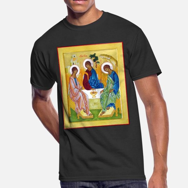

icon peter james and john trinity t shirt men personalized cotton round collar interesting breathable spring letters shirt