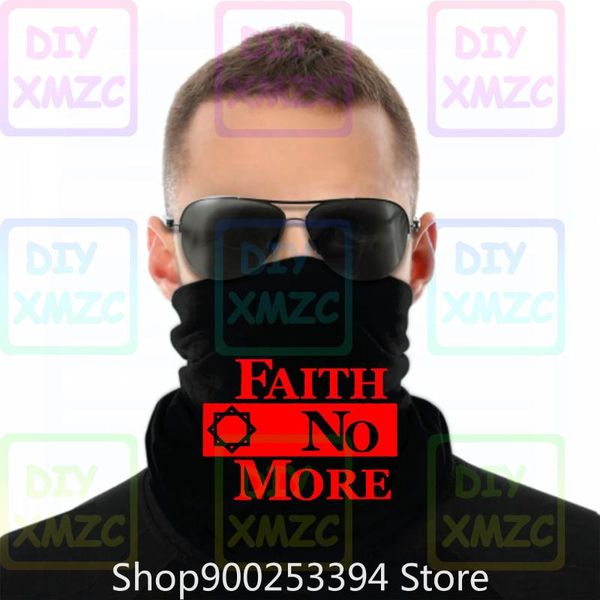 

faith no more star logo rock band mens white bandana, Blue;gray