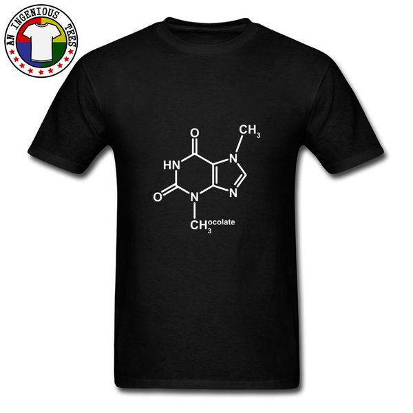 

theobromine molecule chocolate pattern men t shirts chemical molecular structure happiness cytokines father tshirts cotton