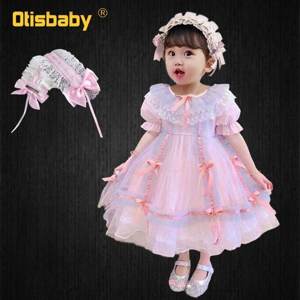 

girl's dresses spanish turkish vintage dress for girls baby lolita costume christmas toddler pink lace princess easter communion, Red;yellow