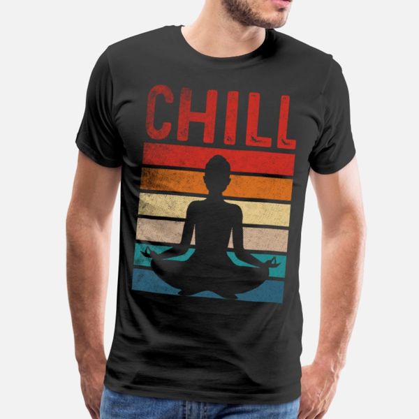

chill meditation 2 t shirt men create short sleeve s-3xl formal crazy funny casual summer style outfit shirt