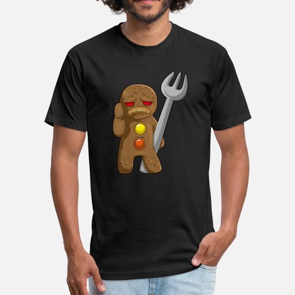 

sad gingerbread t shirt men fit short sleeve round collar letters fit new style summer style novelty shirt