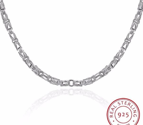 

925 sterling silver necklace dragon head men jewelry 5mm s925 solid silver chain necklaces male jewelry makingh