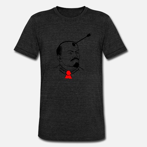 

vladimir lenin don't shoot t shirt men create short sleeve plus size 3xl pattern crazy basic spring autumn standard shirt