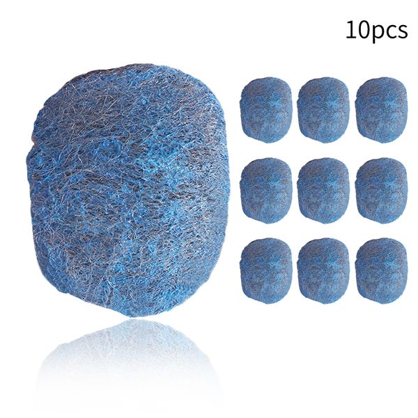 

10 pcs effective stains removal convenient soap powder thin steel wool ball tool