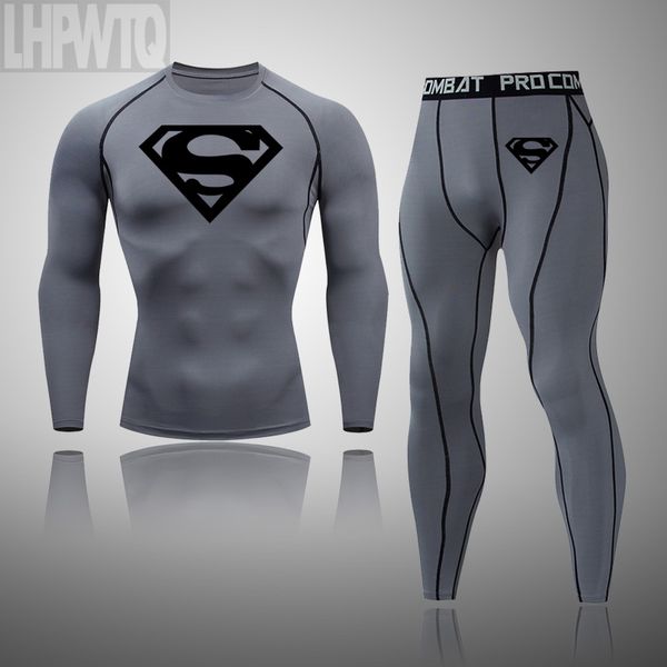 

new running tights t shirt tactical underwear gym leggings jogging suit sports suit men compression clothing, Black;blue