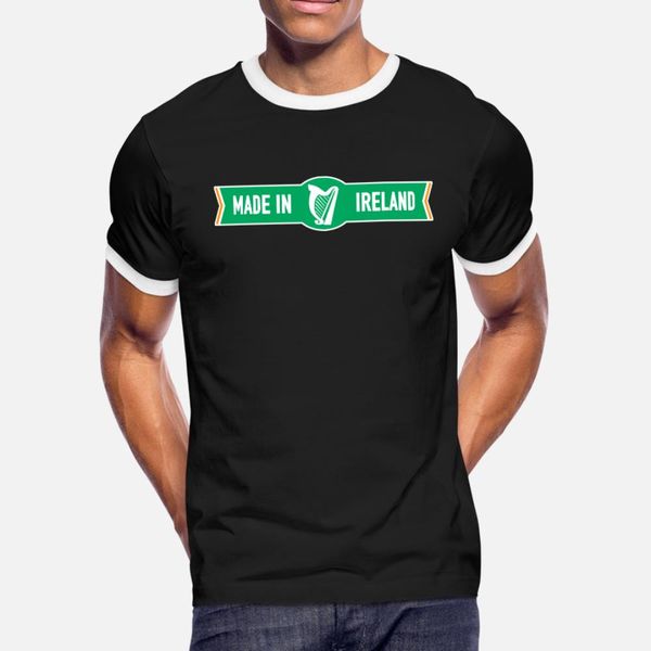 

made in ireland t shirt men customized short sleeve euro size s-3xl leisure fit humor spring autumn standard shirt