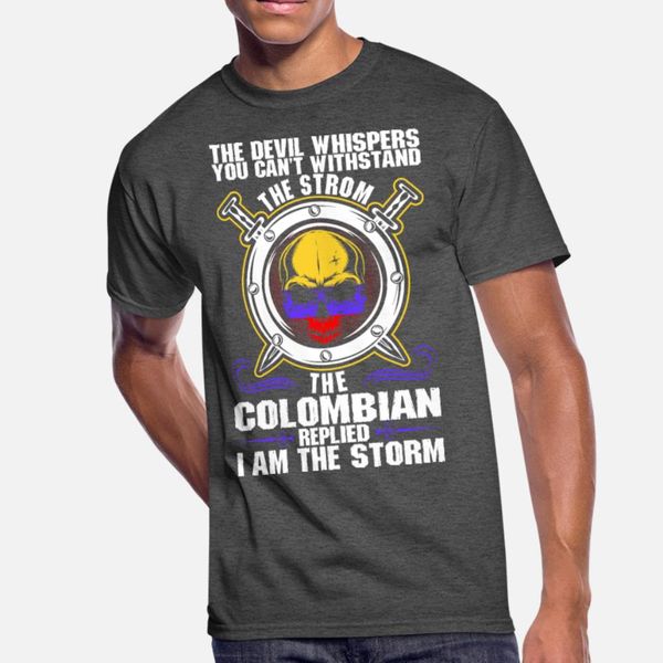 

the devil whispers you cant withstand the storm co t shirt men custom short sleeve round collar cool cute funny spring autumn novelty shirt