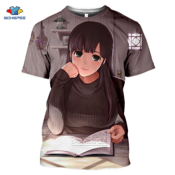 

anime domestic girlfriend rui tachibana na kanojo cosplay men off black white homme 3d print shirts horror aesthetic harajuku men clothing