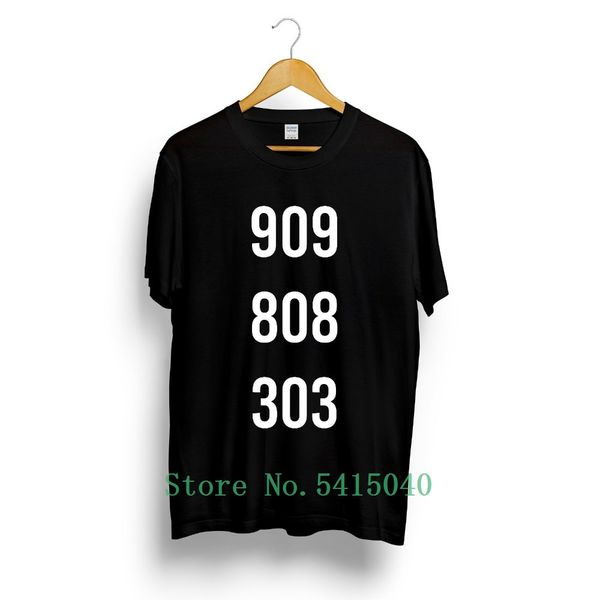 

techno 909 808 303 slogan t-shirt roland drum acid house tech underground dj 2020 summer men short sleeve 3d t-shirt