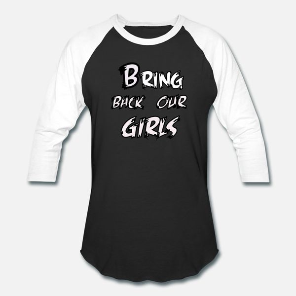 

bring back our girls white letters t shirt men create 100% cotton s-xxxl family anti-wrinkle fashion summer slim shirt