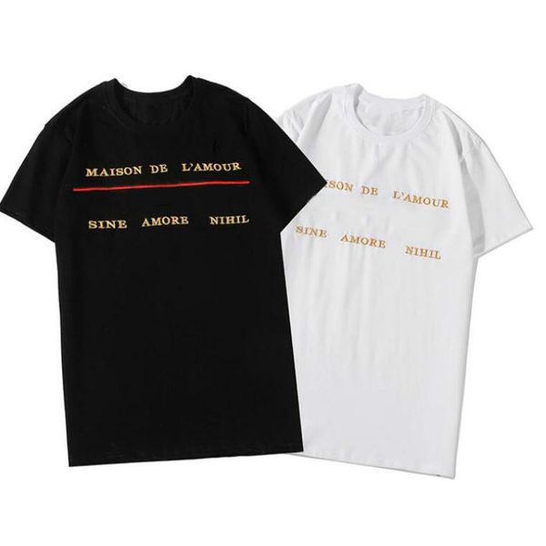 

gxxxi италия 20ss сделано в италии футболки с letter printed моды футболки лето с коротким рукавом мужчины женщины high street tops s-2xl фа, White;black