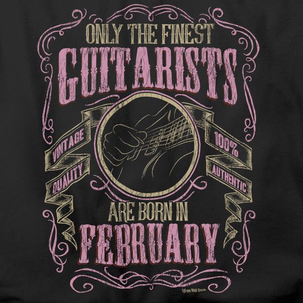 

men's t-shirt 2019 100% cotton brand new t-shirts born in february music birthday printed shirts