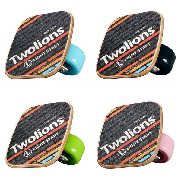 

maple wood drift board driftboard dual dragon skateboard four-wheel split skate board