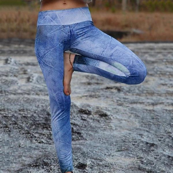 

#h40 woomen workout leggings tie-dyed print fitness push up hips bodybuilding pants ankle-length casual jeggings leggings, White;red