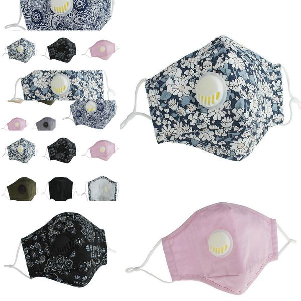 

pm2.5 new washable mask reusable anti-dust 2020 face masks valve protective cotton face ma 0mah czia1