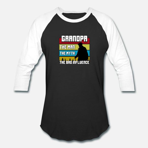 

grandpa the bad influence myth and legend t shirt men printed short sleeve plus size 3xl trend famous basic spring letters shirt